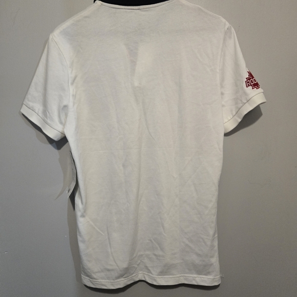 Unisex Limited Edition Roots Polo Shirt with Black Collar and Red Accents - Picture 2 of 7